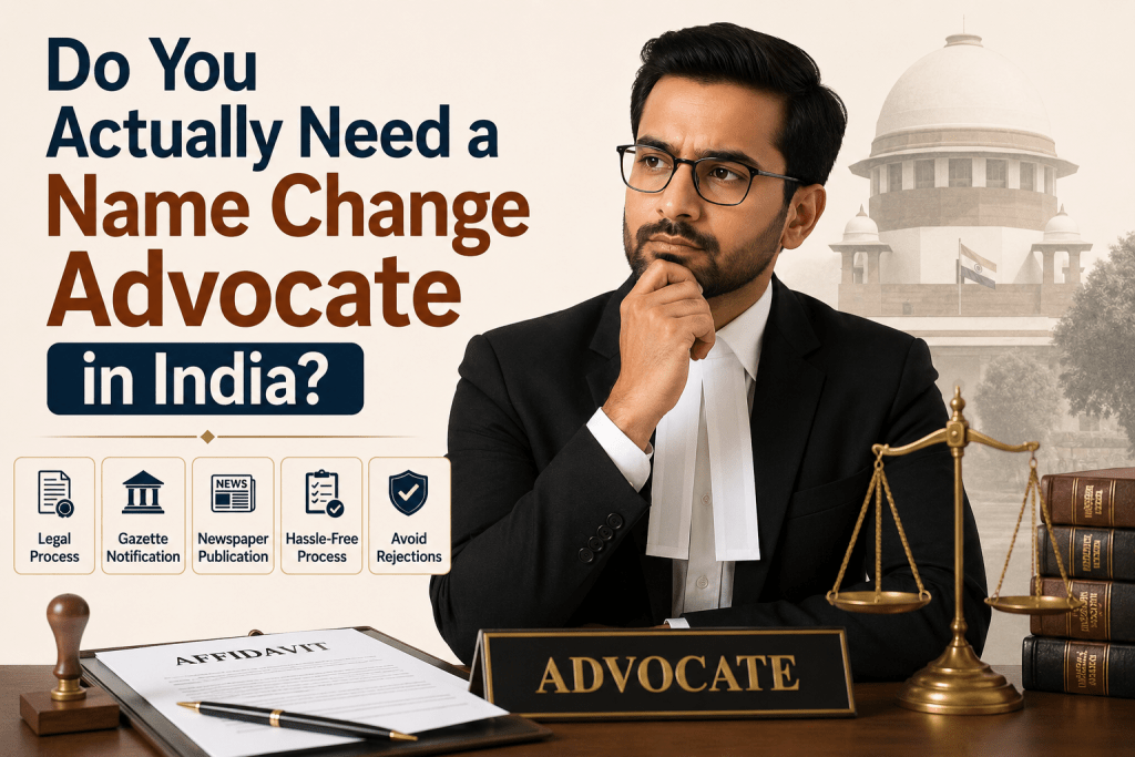 Do You Actually Need a Name Change Advocate in India: Do You Need One?
