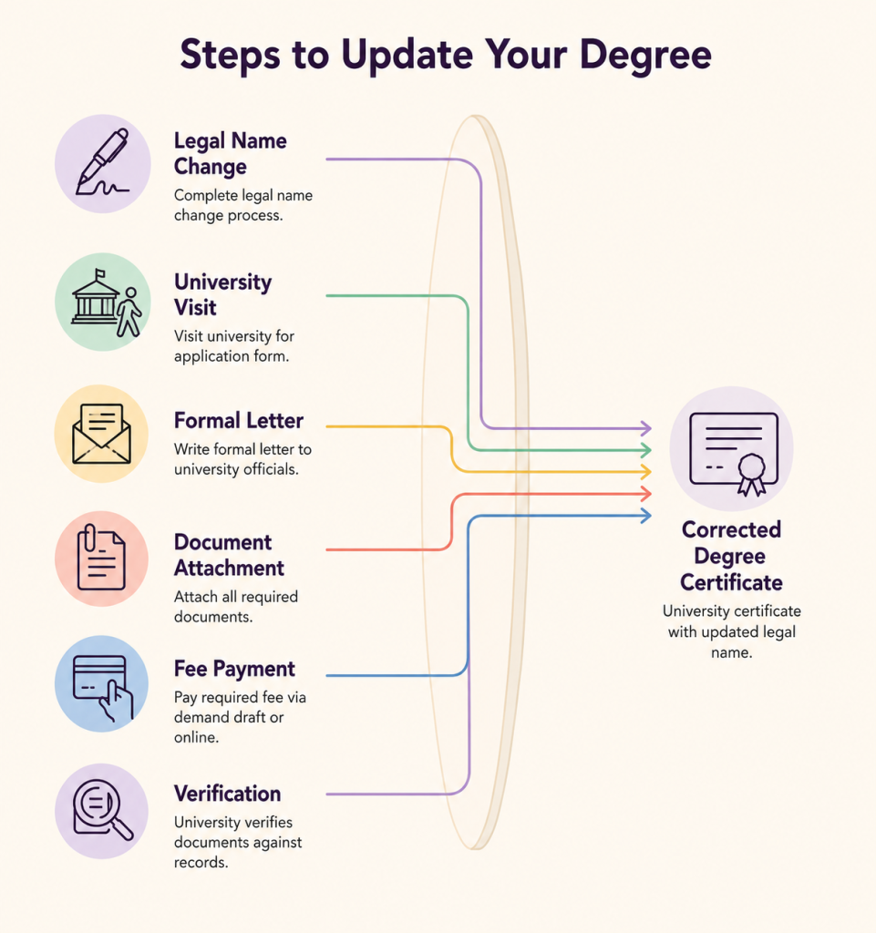 How to Change Your Name in a University Degree Certificate in India and in our country
