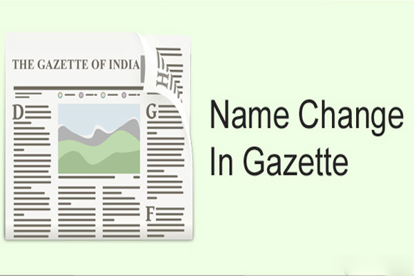 name change in gazette