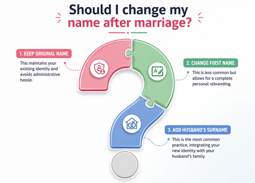 change my name after marriage in India or not